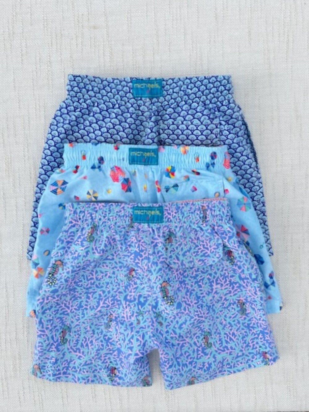 Michael's Swimwear Boys Swim Trunks Lot of Three (3) Sz 8